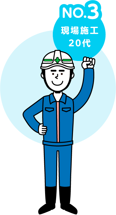 現場施工 20代